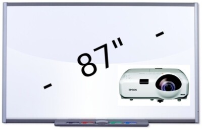 87'' SB685 INTERAKTIVES SMART BOARD & EPSON KURZDISTANZ-PROJEKTOR PAKET
