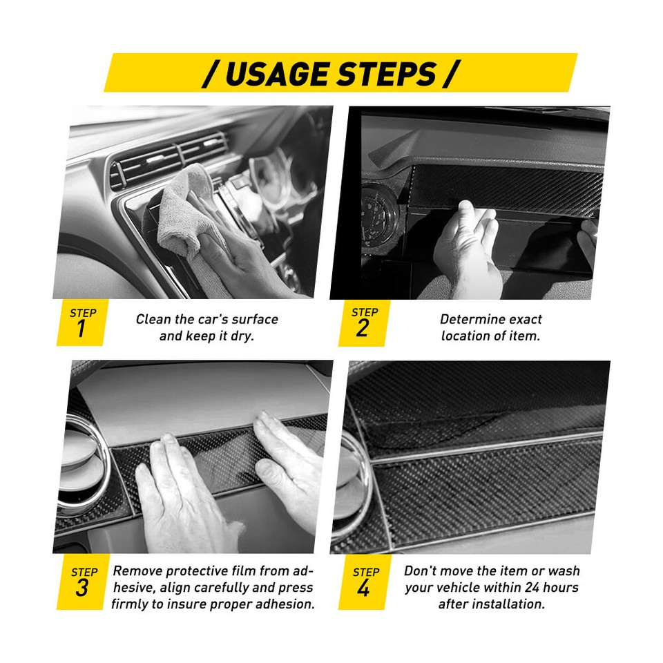 Carbon Fiber Door Sill Plate Trim Cover Fit for 19982004 Chevrolet