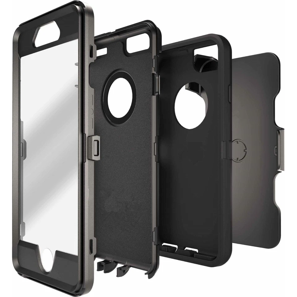 For iPhone 6s 7 8 Plus Shockproof Defender Camo Hard Case w/Clip fits Otterbox - Image 2 of 4