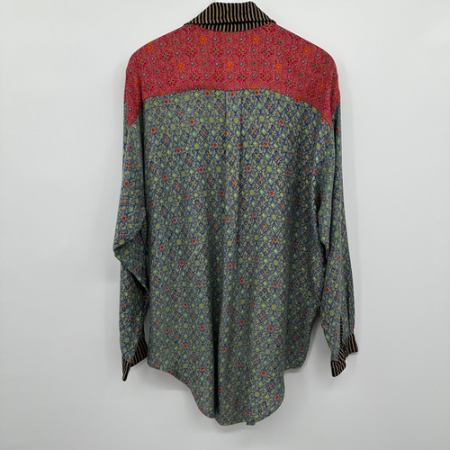 Vintage We Be Bop Tunic Top Shirt Size 1X 2X Statement Maximalist Hippie Indie - Picture 8 of 12