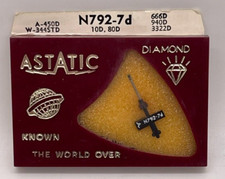 PHONOGRAPH RECORD PLAYER NEEDLE ASTATIC N792-7D TETRAD 10D 30D 80D 90D 110D NEW