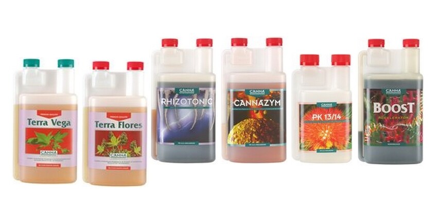 CANNA Terra Starterkit Düngerset für Erde, Terra Vega + Flores , Canna Boost PK