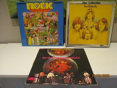 Iron Butterfly 3 x LP Maxi Vinyl Schallplatte Psych.Rock G+bisVG+ IronBP1