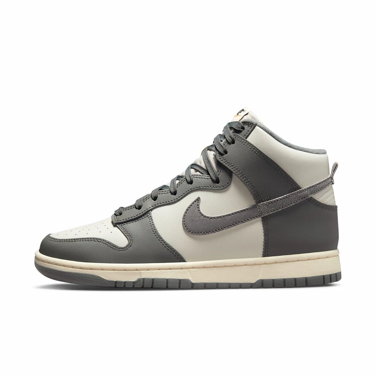 Nike Men's Dunk High Retro SE VNTG Light Bone Grey Shoes DM0582-001 Size 7-12