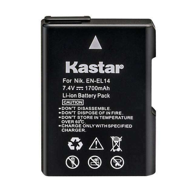 Kastar Replacement Battery for Nikon ENEL14 Battery & Nikon D5100 DSLR