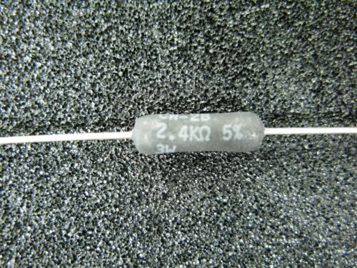 (5 Stück) Dale CW-2B 2,4k Ohm 3 Watt 3W silikonbeschichteter Drahtwiderstand - Bild 5 von 7