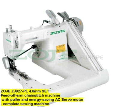 ZOJE ZJ927-PL 4.8mm SET  Feed-off-arm chainstitch machine with puller D