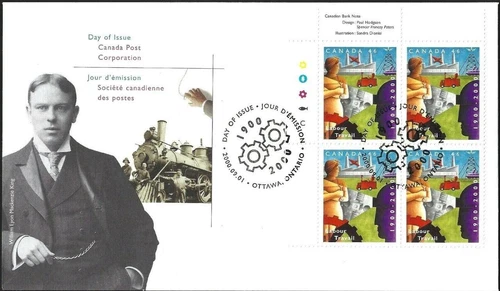 Canada FDC 2000 Department of Labour Centennial ULpb sc#1866