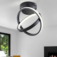 Led Decken Lampe Ring-Design Strahler Leuchte Wohn Zimmer Beleuchtung Schwarz
