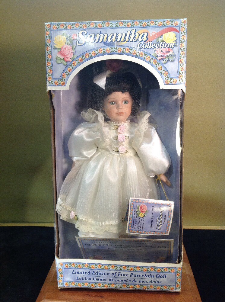 Vtg Porcelain Doll NIB Samantha Collection By Samantha Medici | eBay