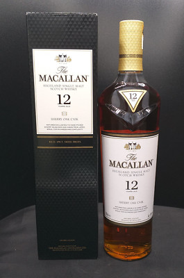 Macallan 12 Years Sherry Oak Cask Single Malt Whisky 40% Alkohol Scotland OVP