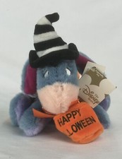 The Disney Store EEYORE Happy Halloween Plush 5" Pre Owned