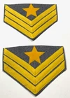 CIVIL WAR CS CONFEDERATE ORDNANCE SARGENT RANK CHEVRONS-CAVALRY