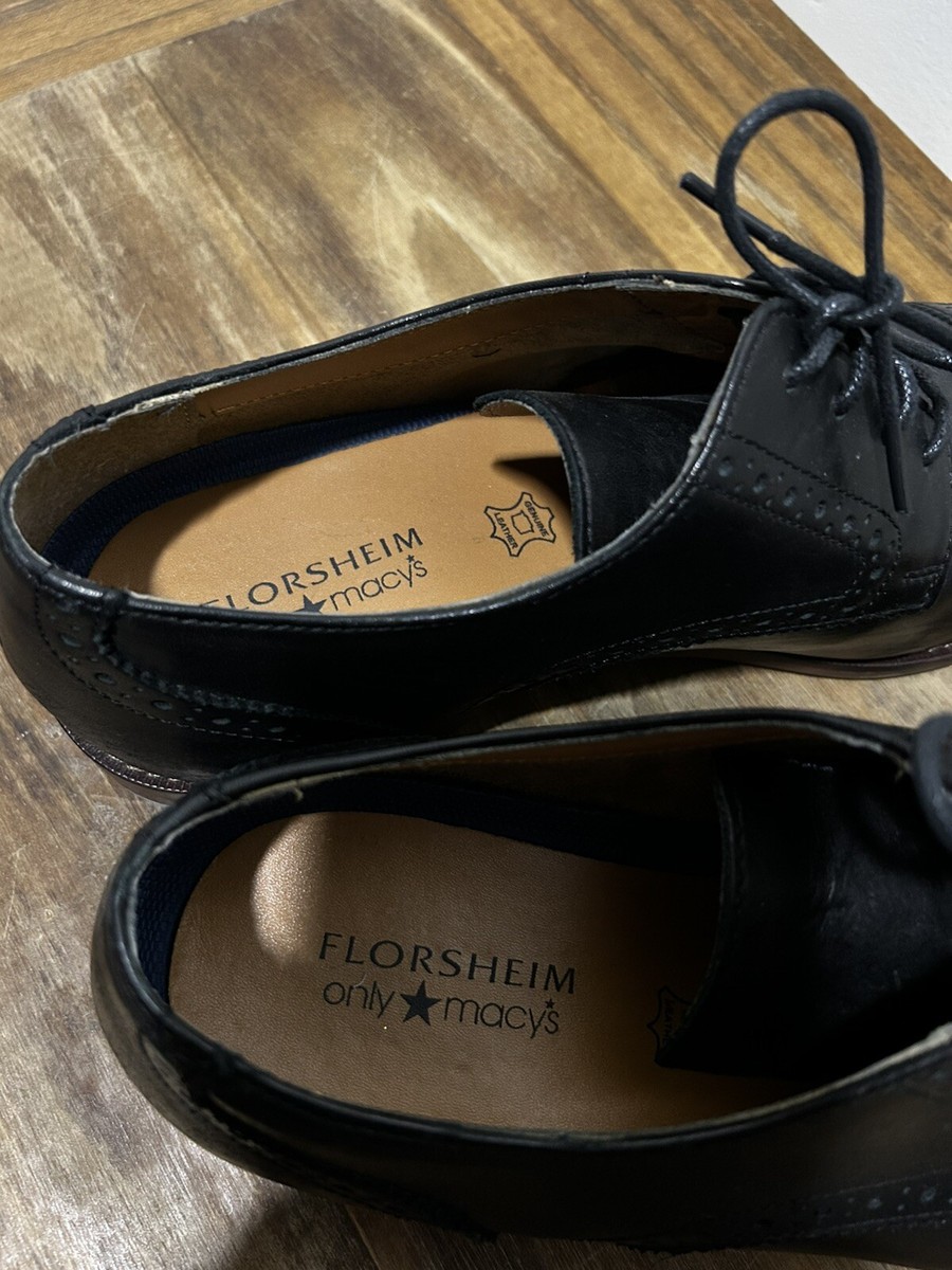 Florsheim Classic Black Leather Oxford Cap Toe Dress Shoes  display picture 1