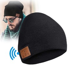 Bluetooth Beanie V5.0 Wireless Headsets Winter Cap Detachable Built-in Mic