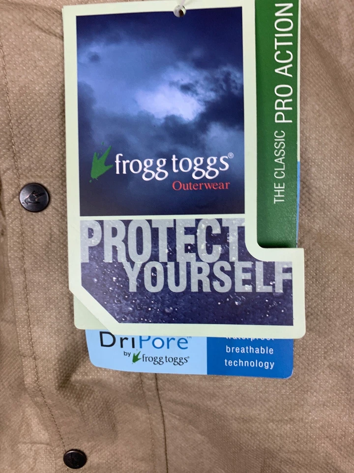 Frogg Toggs Outerwear Pro Action Regular Suit Khaki Small  PA102-04  - Image 4 of 4