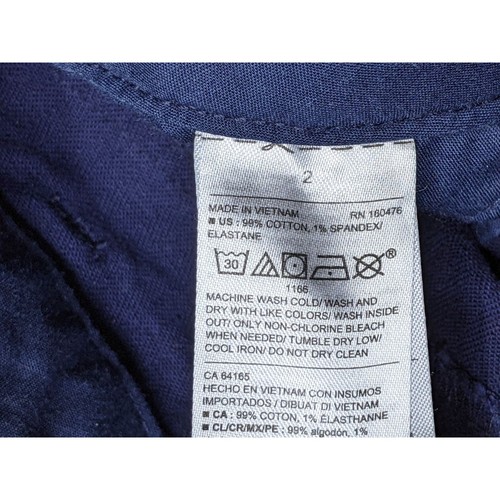 Old Navy Womens Size 2 Button Fly Pockets Navy Blue Shorts - Picture 4 of 9