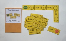Teacher Made Math Learning Center Educational Resource Game Time Dominoes