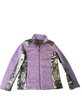 Trail Crest Woman’s Coat Zip Up Medium Purple And Camp