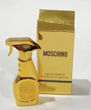 Moschino Gold Fresh Couture 5ml Edp Splash Mini For Women New In Box 