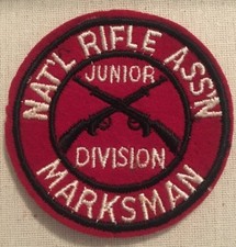 National Rifle Association Junior Division Marksman Patch - Vintage