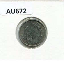 1 FRANC 1976 FRENCH Text BELGIUM Coin #AU672C