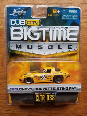     Jada Big Time Muscle Wave 4 #038 1963 Chevrolet 63 Corvette Stingray 