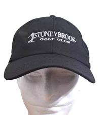 Stoneybrook Golf Club Baseball Hat Men Black Strapback Cap Golfing Heritage NWOT