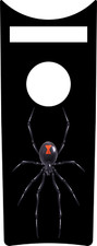 Black Widow Spider Dash Insert. Fits 2008-2023+ Harley Road King Dash. USA MADE