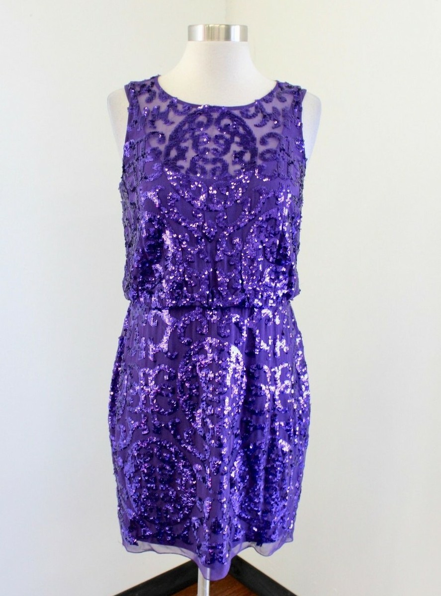purple beaded cocktail dress Straps Purple Beaded A-line Long Party Dress  Ohmollydress