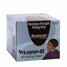 Graham Professional Beauty Wrapp-It Black Styling Strips