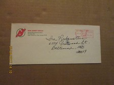 NHL New Jersey Devils Vintage Dated 1985 Logo Hockey Business Envelope