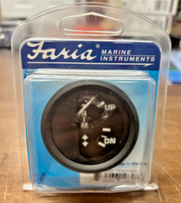 Faria Marine Instruments Trim Gauge-Black 2in *New