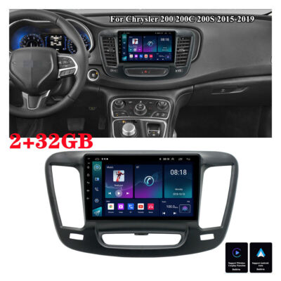Car Stereo Radio For 2015-2019 Chrysler 200 200C Android 13 GPS Navi BT Carplay