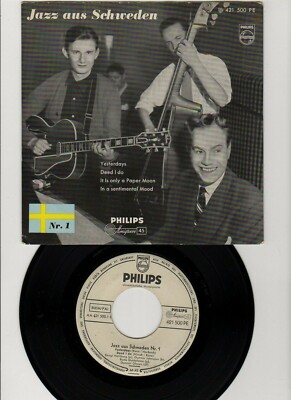   EP 1956 Bengt Hallberg JAZZ AUS SCHWEDEN Philips 421500 PROMO WLP Rarität NM  