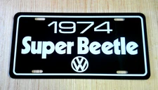 New  1974 Volkswagen Super Beetle license plate car tag  74 VW beetle bug