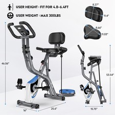Fitness Exercise Bike Indoor Cycling Stationary Bicycle Home Cardio Workout Bike 7