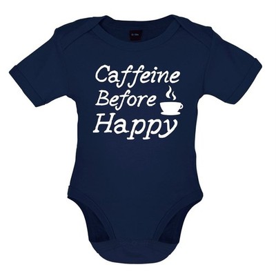 Koffein Vor Happy - Baby/Strampler - Kaffee Tee Latte Getränk Love