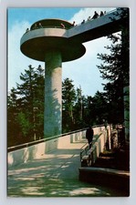Smoky Mountain National Park, Clingmans Dome Tower Series #K166 Vintage Postcard