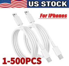 Fast Charger Cable Type USB C PD Cord to For iPhone 14 13 12 11 Pro Max XR lot
