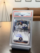 Bowman 2023 Chrome Prospect Autographs Wilyer Abreu #CPA-WA PSA 9 Astros RC