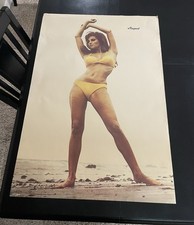 Vintage Raquel Welch 1971 Yellow Bikini Poster Terry O'Neill 36x24&rdquo;