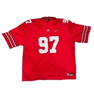 Maillot De Football Vintage Ohio State University #42 - Rouge, Taille L, Très Bon état