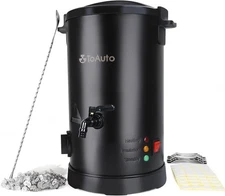 Wax Melter 10LB Candle Making Furnace with Temp Control Pour Spout, Spoon & Wick