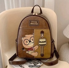 Beibaobao Made Piton Bear Medium Backpack Back bag Woman Girl Faux Leather UK