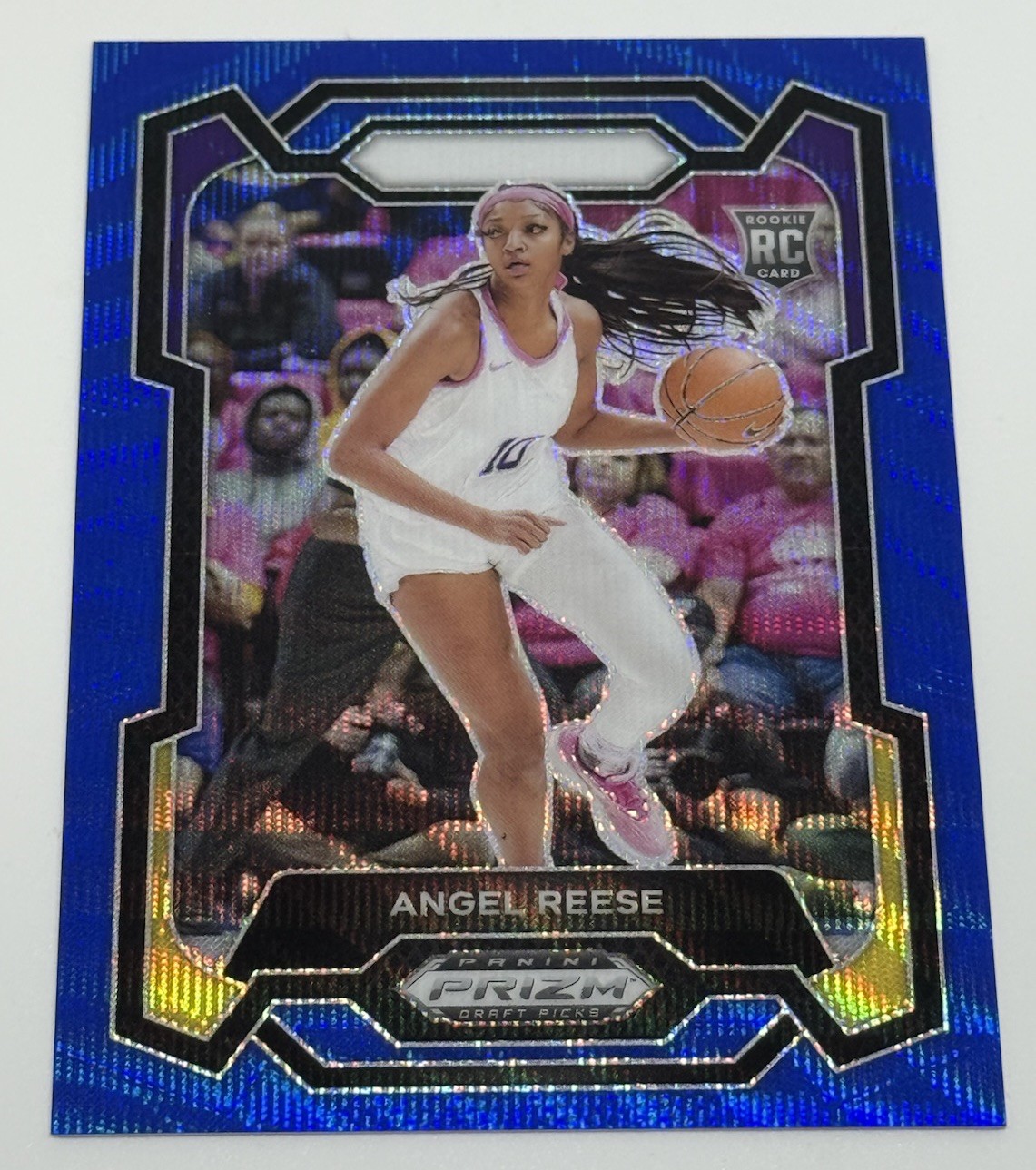 2024 Panini Prizm Draft Picks #38 Angel Reese Blue Wave Prizm /249 Rookie Rc