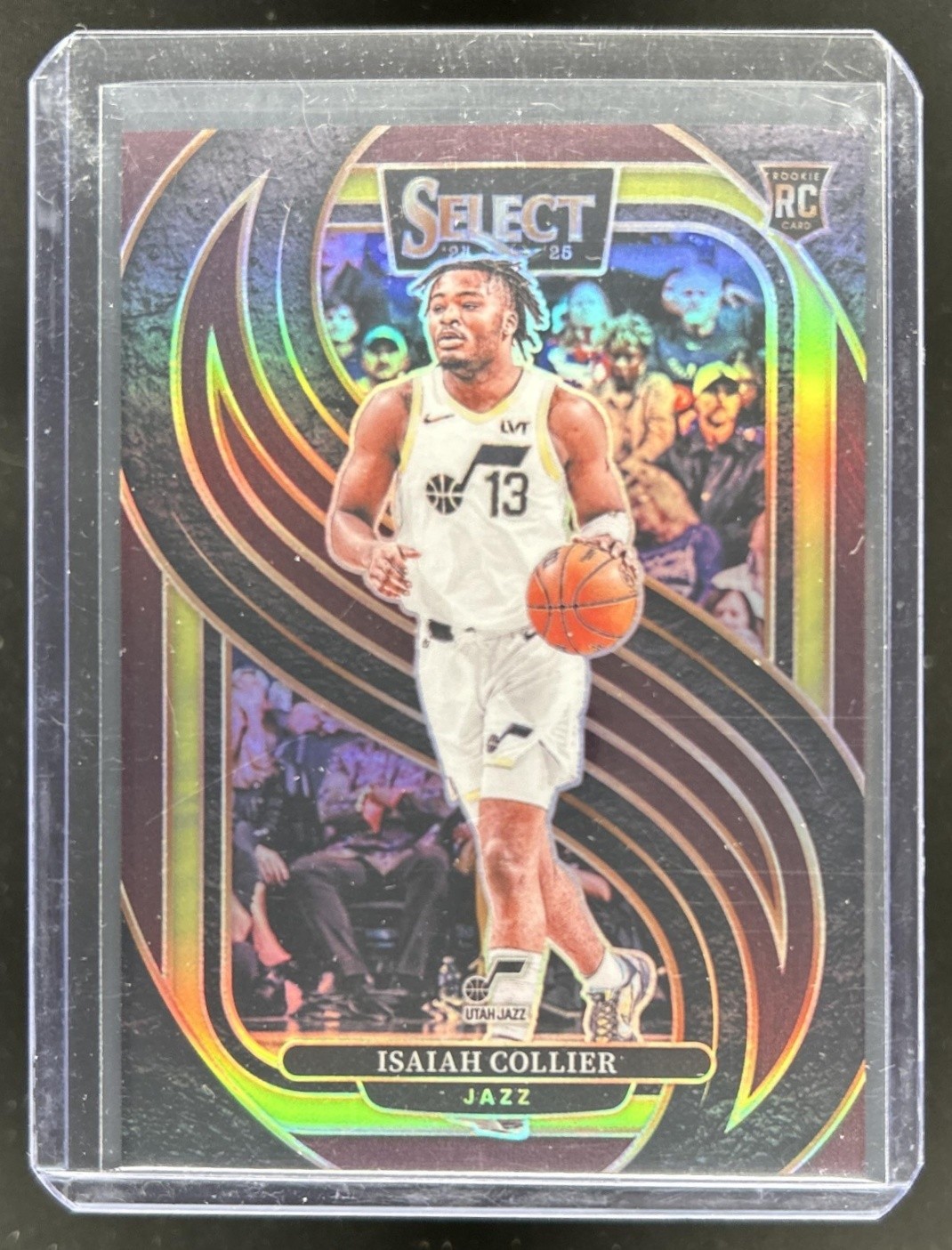 2024-25 Panini Select Isaiah Collier Premier RC Maroon Prizm Rookie #/175 Jazz