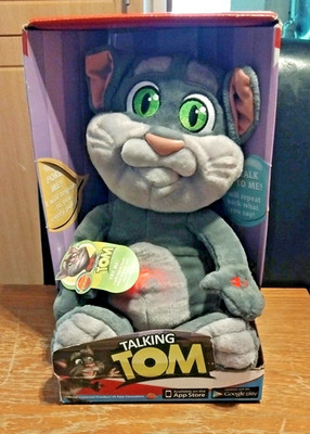 Talking Tom And Friends Tom Katze Plüsch Talk Back Wiederholungsspielzeug 12 Zoll 2012 NEU 
