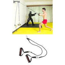 Pulley Cable Machine DIY Fitting Handle Hand Strap Pull Down Rope Home