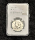 1970-D KENNEDY HALF DOLLAR 50c - 40% SILVER - NGC MS65 - KEY DATE!!